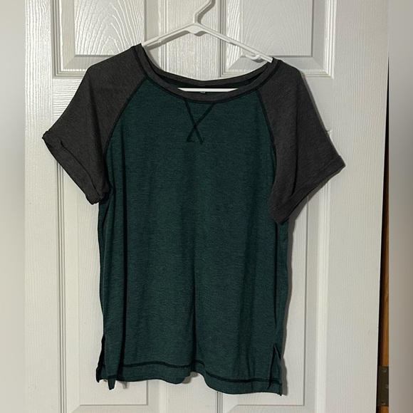 Source Unknown Tops - Dark Green and Gray Women's Top